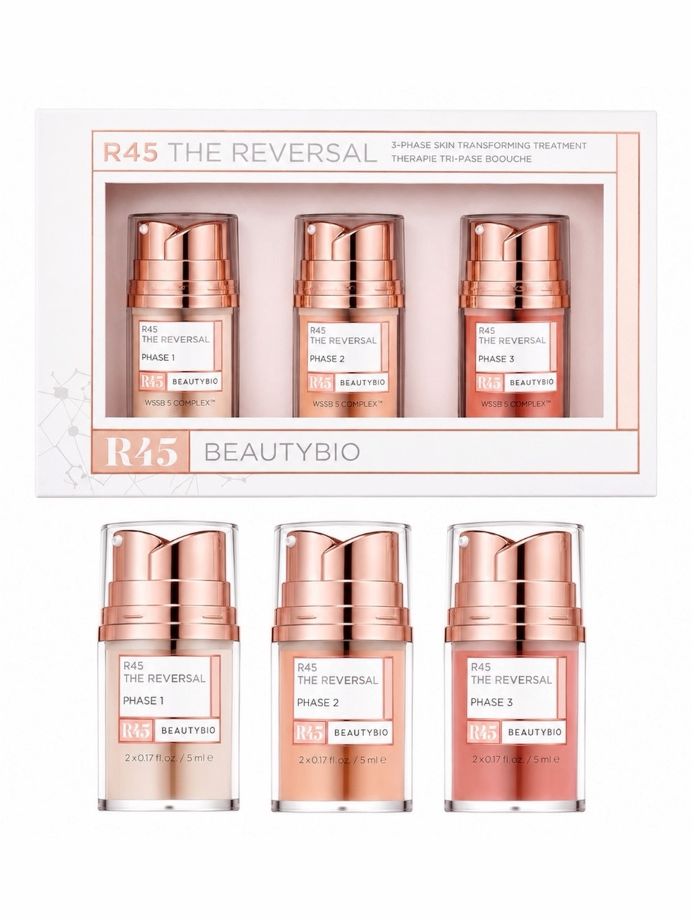 BEAUTYBIO R45 THE REVERSAL 3-PHASE SKIN TRANSFORMING TREATMENT - BNIB